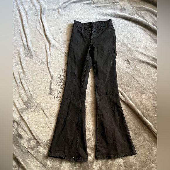 Bluenotes high rise black bell bottoms - Picture 1 of 3